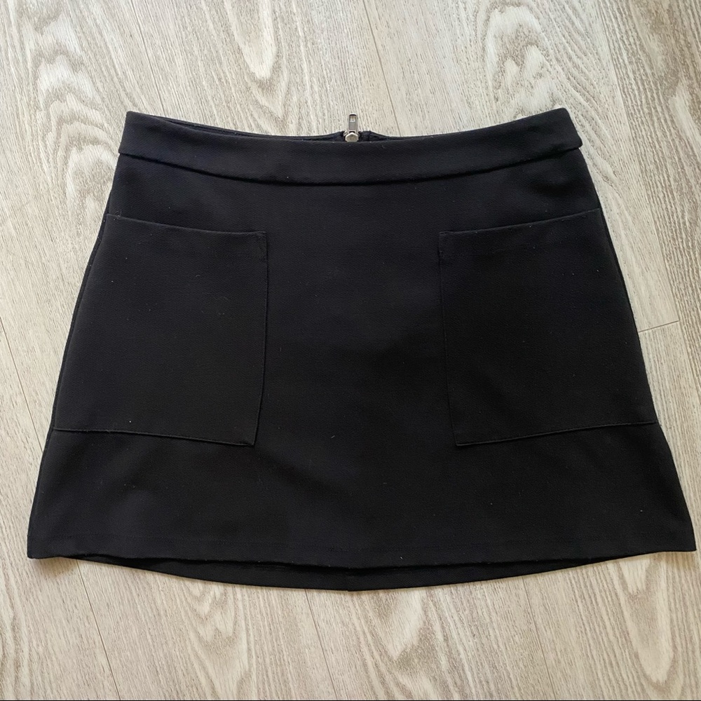 Black Mod Mini Skirt Urban Outfitters Sz L